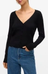 Vero Moda Willow Scallop Cardigan In Black