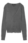 Vero Moda Willow Scallop Cardigan In Gray