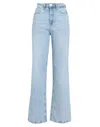 Vero Moda Kathy Wide Leg Jeans With Wavy Seam In Blue