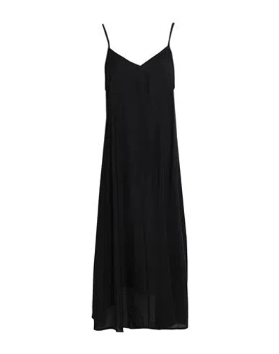 Vero Moda Woman Midi Dress Black Size L Ecovero Viscose, Nylon