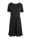 Vero Moda Woman Mini Dress Charcoal Size Xs Tencel Modal, Polyester In Grey