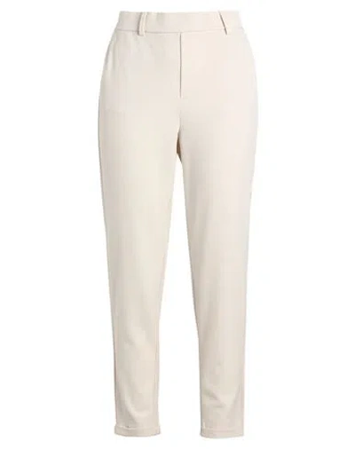 Vero Moda Woman Pants Ivory Size L-32l Polyester, Viscose, Elastane In White
