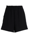 Vero Moda Woman Shorts & Bermuda Shorts Black Size M Cotton, Recycled Cotton