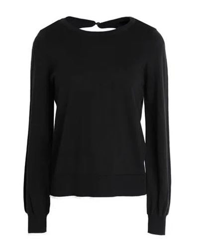 Vero Moda Woman Sweater Black Size Xl Cotton, Nylon