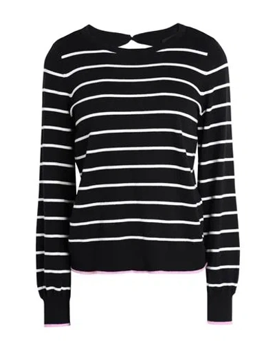 Vero Moda Woman Sweater Black Size Xl Cotton, Nylon