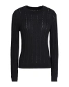 Vero Moda Woman Sweater Black Size Xl Cotton, Tencel Modal