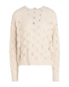 Vero Moda Woman Sweater Cream Size Xl Cotton, Acrylic In White