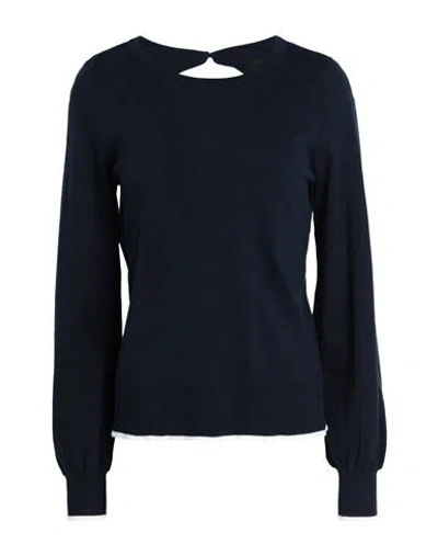 Vero Moda Woman Sweater Navy Size Xs Cotton, Nylon In Navy Blue