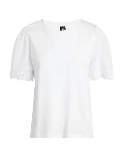 Vero Moda Woman T-shirt White Size Xl Organic Cotton