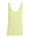 Vero Moda Woman Top Lime Green Size Xl Ecovero Viscose, Acrylic, Cotton In Green