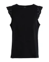 Vero Moda Woman Top Black Size Xl Organic Cotton