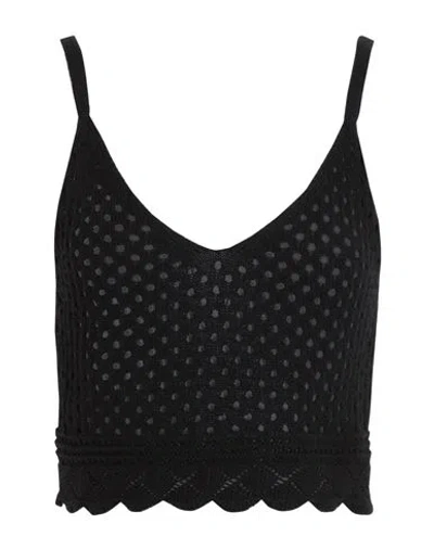Vero Moda Woman Top Black Size L Organic Cotton