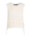 Vero Moda Woman Top Cream Size Xl Cotton In White