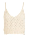 Vero Moda Woman Top Cream Size Xl Organic Cotton In White
