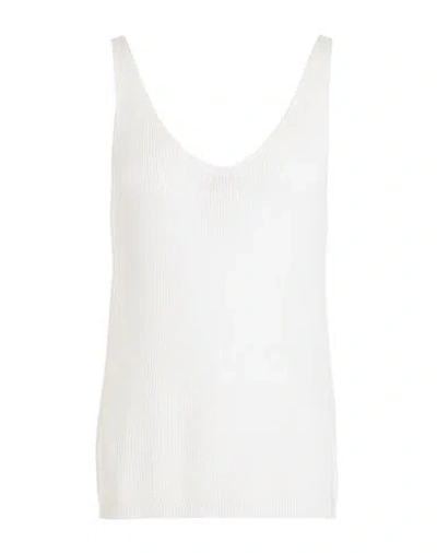 Vero Moda Woman Top Off White Size L Ecovero Viscose, Acrylic, Cotton