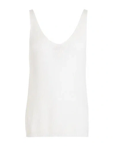 Vero Moda Woman Top Off White Size L Ecovero Viscose, Acrylic, Cotton In White