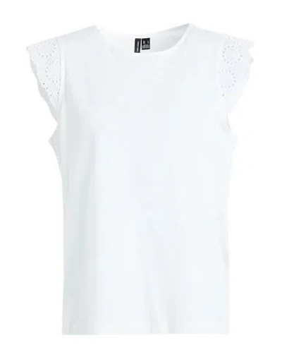 Vero Moda Woman Top White Size Xl Organic Cotton