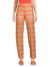 Vero Moda Women's Chevron Knit High-waist Straight Pants