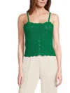 Vero Moda Women's Crochet Knit Scalloped-edge Tank