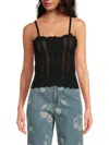 Vero Moda Women's Crochet Knit Scalloped-edge Tank