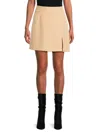 VERO MODA WOMEN'S HIGH WAIST SLIT MINI SKIRT