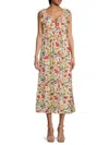 Vero Moda Women's Josie Ruffle-trim Midi-dress