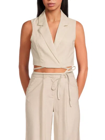 Vero Moda Women's Notch Lapel Cropped Vest
