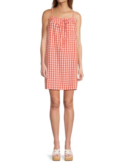 Vero Moda Women's Othea Checked Sheath Minidress In Multi