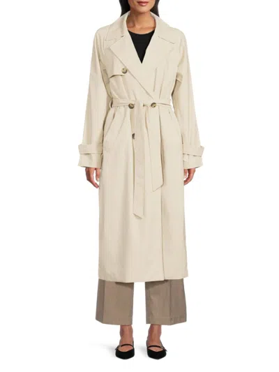 Vero Moda Women's Polyester Trench Coat In Beige