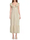 Vero Moda Women's Printed Cut-out Midi-dress
