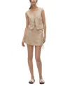 Vero Moda Rose High Tie Waist Skort In Nomad