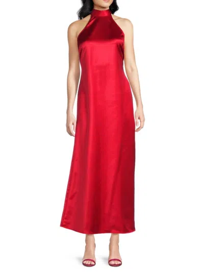 Vero Moda Women's Sally Cutout Sleeveless Maxi Dress In Red