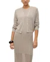 Vero Moda Aware Cable Knit Boxy Cardigan In Beige Melange - Part Of A Set-neutral In Abbey Stone