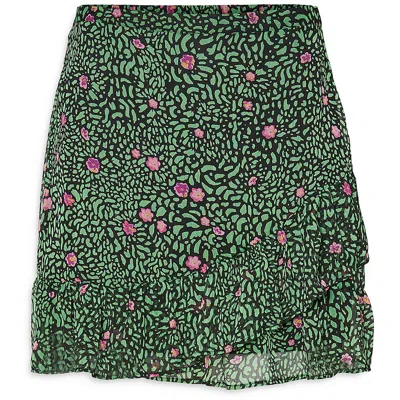 Vero Moda Womens Printed Chiffon A-line Skirt In Multi