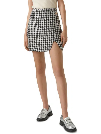 Vero Moda Womens Tweed High Rise Mini Skirt In Multi