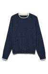 Vero Moda Wonderful Faux Layered Sweater In Blue