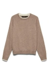 Vero Moda Wonderful Faux Layered Sweater In Brown