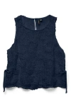 Vero Moda Woven Tank Top In Blue