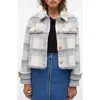 Vero Moda Zilja Short Jacket In Gray