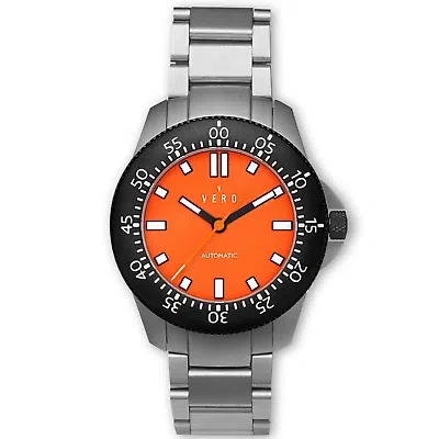 Pre-owned Vero Open Water Automatic Day Break Orange Watch - Brand