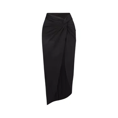 Veroni Swim Women's Black Onyx Sarong Skirt