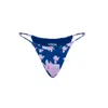 Veroni Swim Women's Blue Lunar Petal String Bottom In Blue