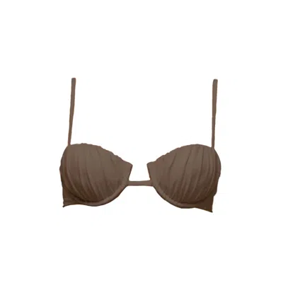 Veroni Swim Women's Brown / Neutrals Naomi Bikini Top