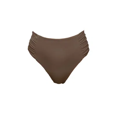 Veroni Swim Women's Brown / Neutrals Naomi High-waist Bottoms