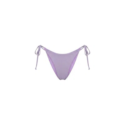 Veroni Swim Women's Purple Allura Side Tie Bikini Bottom In Lilac