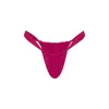Veroni Swim Women's Ruby Crush Wide Strap Brazilian Bikini Bottom In Red