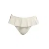Veroni Swim Women's White Bardot Bikini Bottom