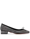 Veronica Beard 30mm Rhinestone-embellished Pumps In Black