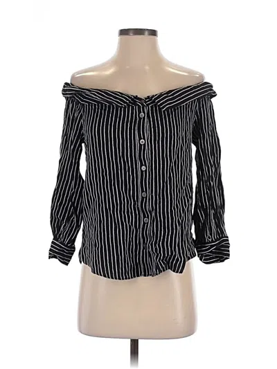 Pre-owned Veronica Beard 3/4 Sleeve Blouse In Black