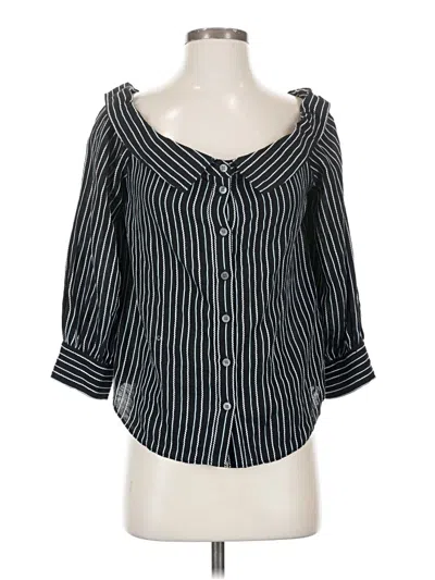 Pre-owned Veronica Beard 3/4 Sleeve Blouse In Black